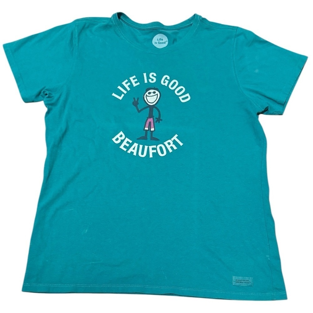 Women’s Life Is Good Beaufort Short Sleeve Shirt Size Large - Picture 3 of 6